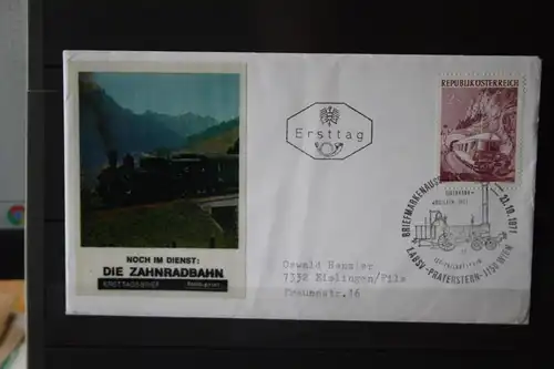 Österreich, Eisenbahn, 1971, FDC