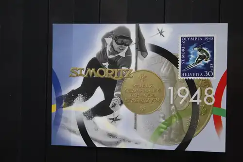 Schweiz, Ganzsache Olympische Winterspiele Nagano 1998