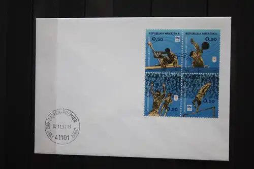 Kroatien, Zusammendruck Sport auf FDC, 1994