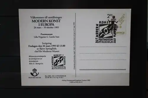 Schweden CEPT EUROPA-UNION 1993, Ganzsache