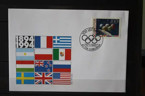 100 Jahre Olympische Spiele auf FDC, 1994