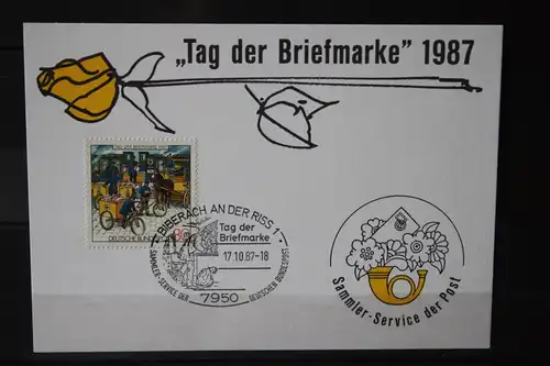 Stempelkarte, Erinnerungskarte Tag der Briefmarke 1987