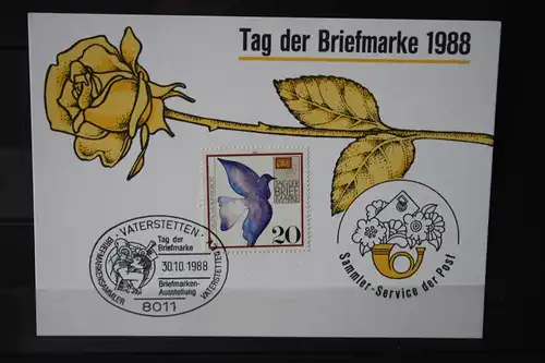 Stempelkarte, Erinnerungskarte Tag der Briefmarke 1988