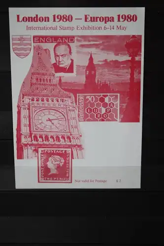 Großbritannien, Vignette LONDON 1980, CEPT EUROPA-UNION