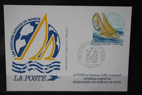 Frankreich, Ganzsache Segeln , 1993