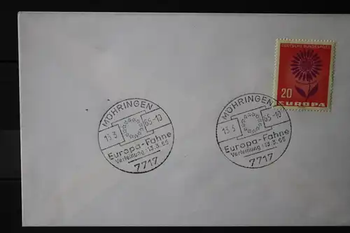 Deutschland, Stempel Europafahne Möhringen 1965,CEPT EUROPA-UNION -Mitläufer