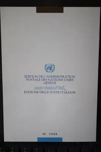 Sammelmappe Gemeinschaftsausgabe Italien-UNO : Rechte des Kindes 1991