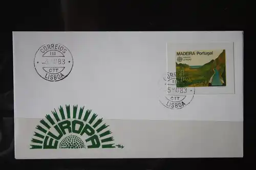 Portugal Madeira, CEPT 1983, FDC, ungezähnte Marken aus dem Blatt der CTT (Post)