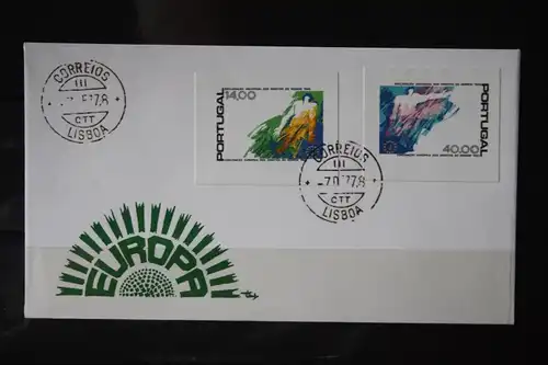 Portugal, 25 Jahre Erklärung der Menschenrechte 1978, FDC, ungezähnte Marken aus dem Blatt der CTT (Post)