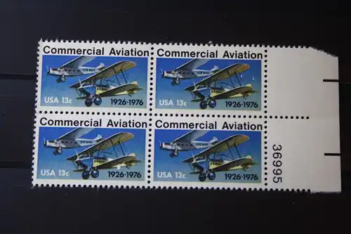 USA Viererblock Flugzeuge 1976