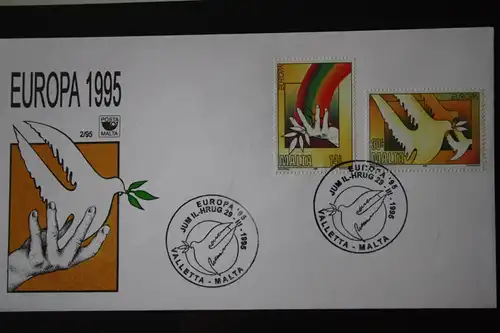 Malta CEPT EUROPA-UNION 1995 FDC