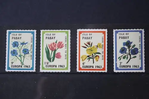 Isle of Pabay EUROPA-UNION-Mitläufer, CEPT-Mitläufer, Englische Insel-Lokalpost-Marken 1963