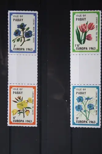 Isle of Pabay EUROPA-UNION-Mitläufer, CEPT-Mitläufer, Englische Insel-Lokalpost-Marken 1963