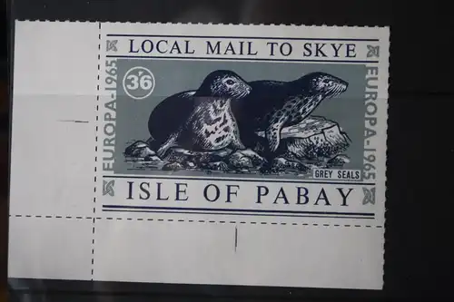 Isle of Pabay EUROPA-UNION-Mitläufer, CEPT-Mitläufer, Englische Insel-Lokalpost-Marken 1965