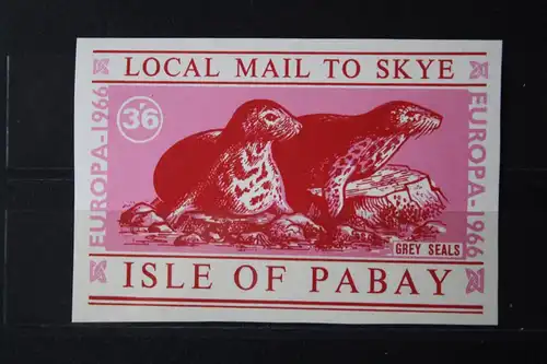 Isle of Pabay EUROPA-UNION-Mitläufer, CEPT-Mitläufer, Englische Insel-Lokalpost-Marken 1966
