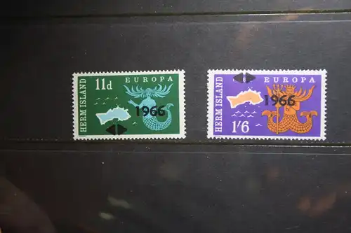 Herm Island 1966 EUROPA-UNION-Mitläufer, CEPT-Mitläufer, Englische Insel-Lokalpost-Marken