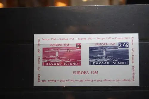 Davaar Island 1965 EUROPA-UNION-Mitläufer, Block, CEPT-Mitläufer, Englische Insel-Lokalpost-Marken