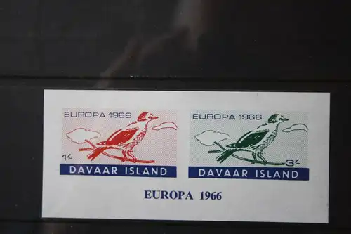 Davaar Island 1966 EUROPA-UNION-Mitläufer, Block, CEPT-Mitläufer, Englische Insel-Lokalpost-Marken