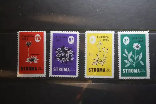 Stroma 1965 EUROPA-UNION-Mitläufer, Block, CEPT-Mitläufer, Englische Insel-Lokalpost-Marken