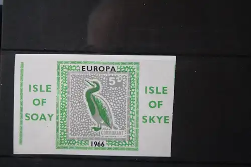 Isle of Soay; Isle of Skye 1966 EUROPA-UNION-Mitläufer, Block, CEPT-Mitläufer, Englische Insel-Lokalpost-Marken