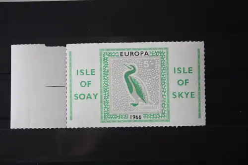 Isle of Soay; Isle of Skye 1966 EUROPA-UNION-Mitläufer, Block, CEPT-Mitläufer, Englische Insel-Lokalpost-Marken