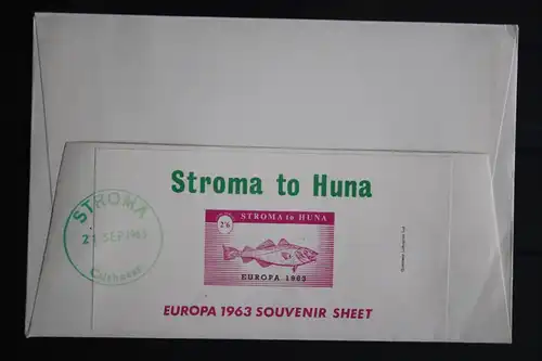 Stroma Island, EUROPA-UNION-Mitläufer, CEPT-Mitläufer, Englische Insel-Lokalpost-Marken 1963, FDC