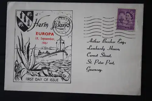 Herm Island 1961 EUROPA-UNION-Mitläufer, CEPT-Mitläufer, Englische Insel-Lokalpost-Marken