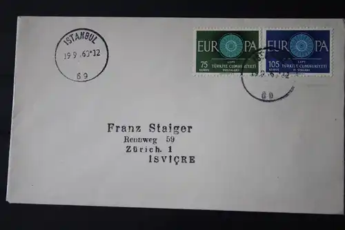 Türkei CEPT EUROPA-UNION 1960 FDC