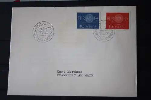 Schweden  CEPT EUROPA-UNION 1960 FDC