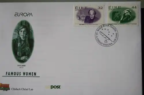 Irland CEPT EUROPA-UNION 1996 FDC