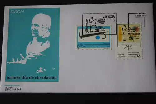 Spanien 1993 CEPT EUROPA-UNION FDC