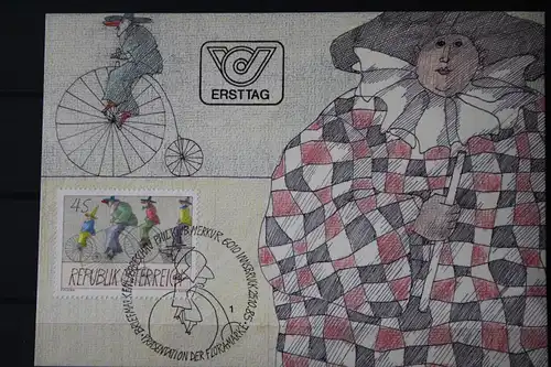 Österreich 4. Maximumkarte der Post; Karnevalsfiguren