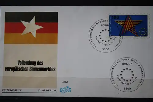 Deutschland, Europäischer Binnenmarkt  1992 , FDC