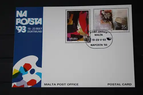 MALTA 1993, Ganzsache zur NAPOSTA