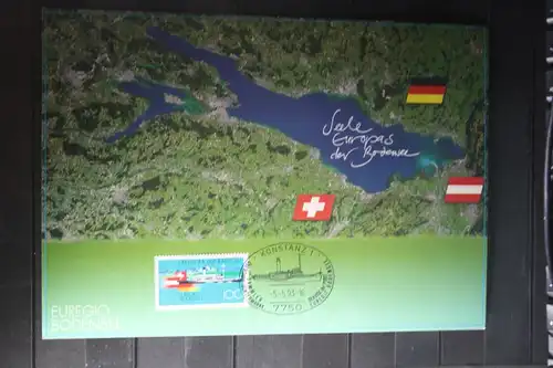 Karte der Deutsche Post zur EUREGIO Bodensee