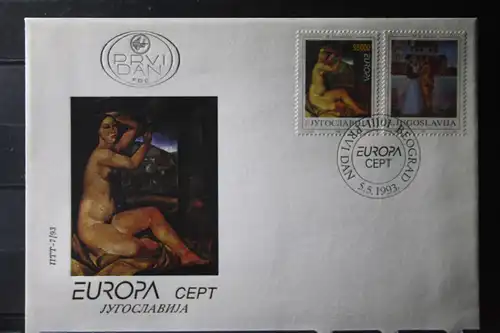 Jugoslawien CEPT EUROPA-UNION 1993 FDC