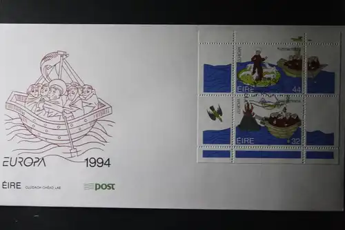 Irland CEPT EUROPA-UNION 1994 Block auf FDC