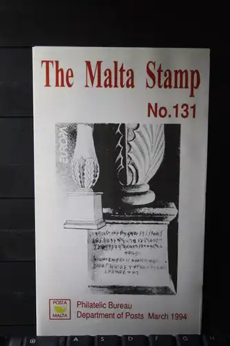 Malta CEPT EUROPA-UNION 1994 Bulletin