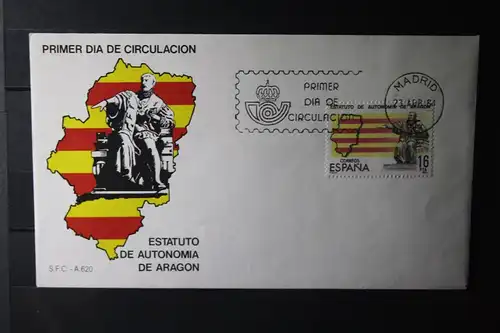 Spanien, Autonomie Aragon 1984, FDC