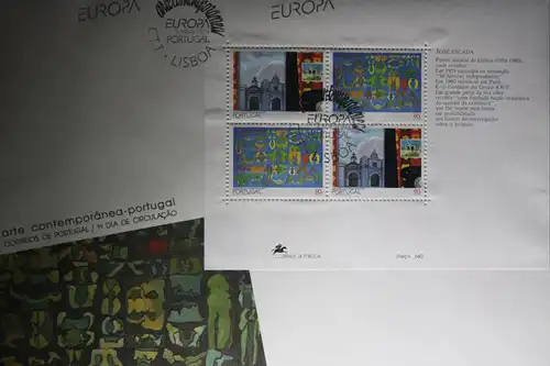 Portugal CEPT EUROPA-UNION 1993 Block auf FDC