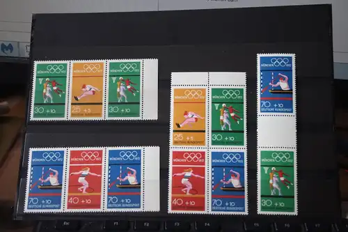 Olympische Spiele München 1972; Sehr schönes Lot Zusammendrucke