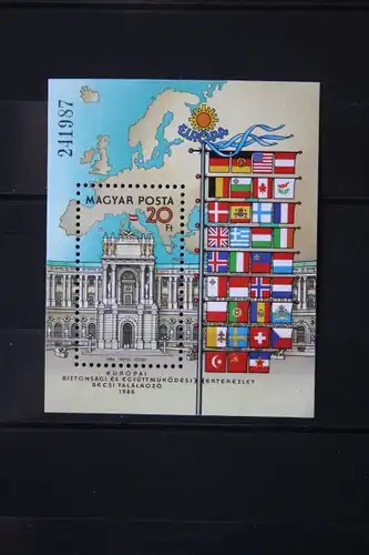 Ungarn, KSZE, Block 1986, CEPT EUROPA-UNION - Symphatieausgabe