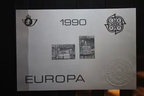 CEPT EUROPA-UNION Belgien 1990, Schwarzdruck 