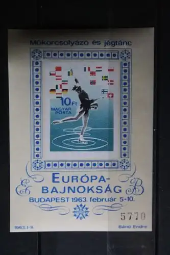 Europameisterschaften im Eiskunstlauf 1963; ungezähnte Ausgabe