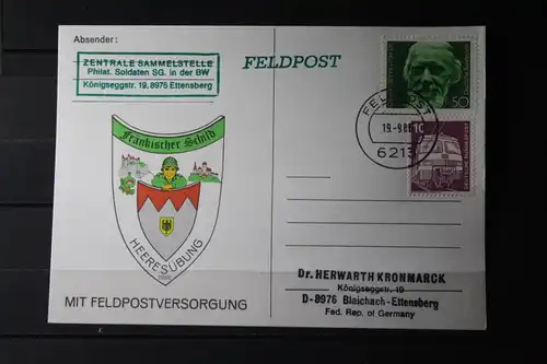 Bundeswehr; Feldpost; 1986; Fränkischer Schild