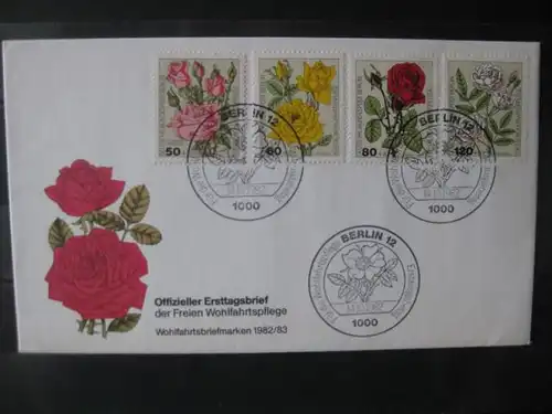 Wohlfahrtspflege 1982, Offizieller FDC