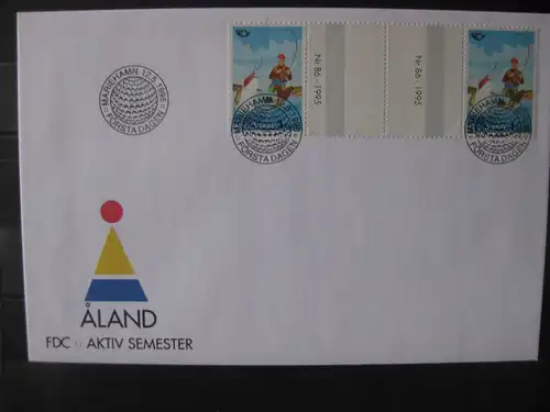 Aland, Finnland-Aland 1995, NORDEN, Zwischensteg-FDC