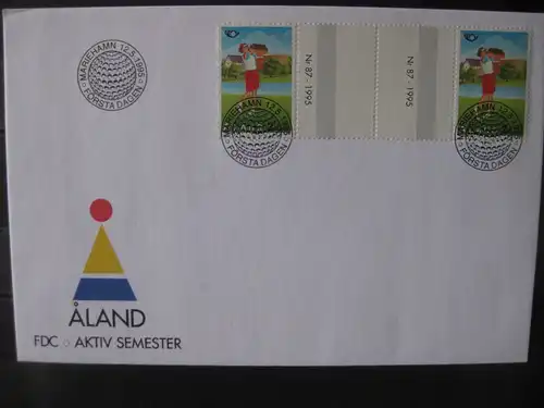 Aland, Finnland-Aland 1995, NORDEN, Zwischensteg-FDC