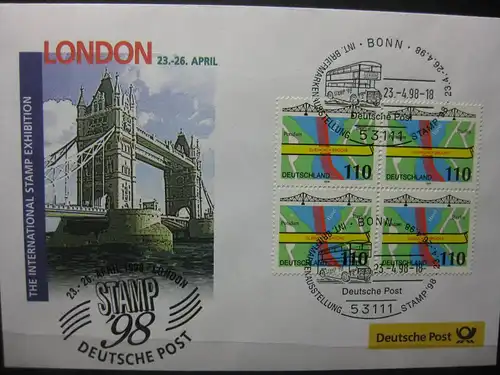 Messebrief, Ausstellungsbrief Deutsche Post: Stamp 98, London 1998