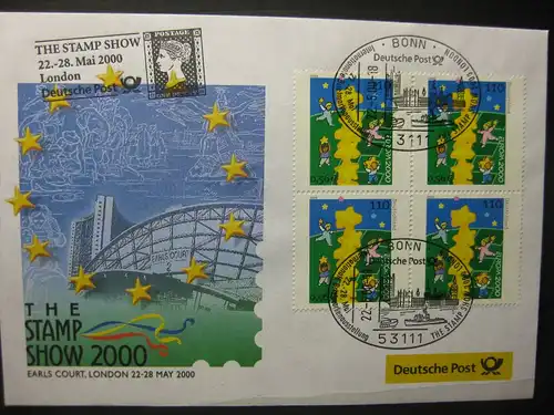 Messebrief, Ausstellungsbrief Deutsche Post: The Stamp Show 2000, London  2000